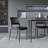 Black Solid back side Chair(Set of 2)