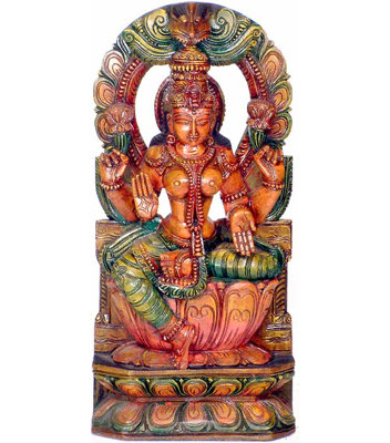 Déesse Lakshmi à Lalitasana