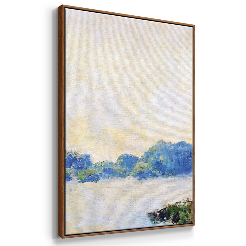 The Tow Path At Granval, 1883, reproduction d'art sur toile 3 pièces, Noyer