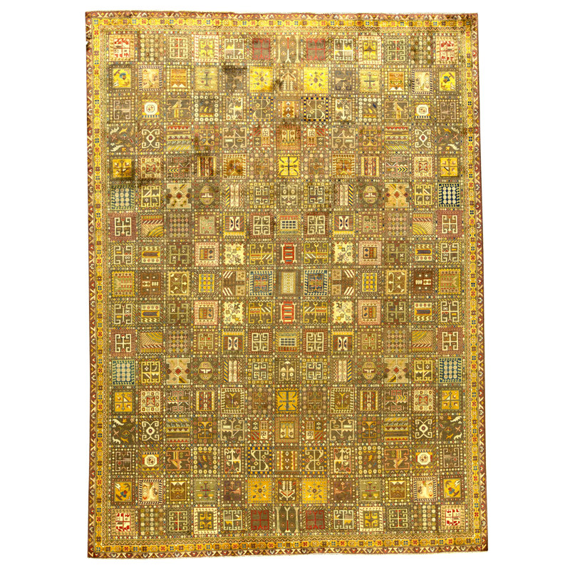 Tapis multicolore de haute qualité noué à la main