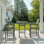 Ensemble de bar carré 3 pièces avec trou pour parasol et tabourets de bar avec porte-gobelets-1151458592