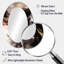 Gold And Red Fluid Fusion II - Gold Oval Wall Mirror Decor-1879441535