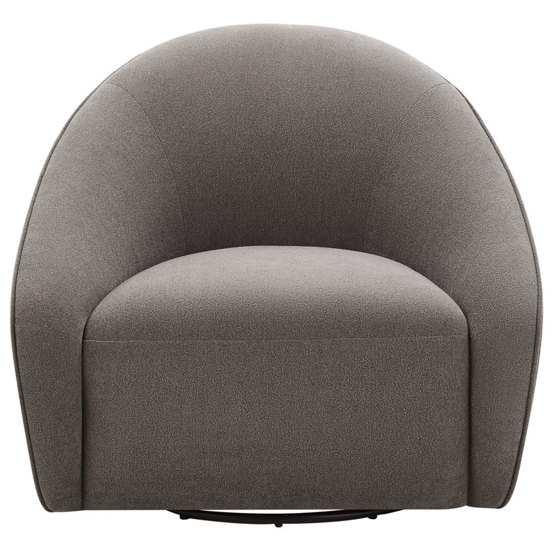Miley Oversized Swivel Barrel Chair, Elite Ash