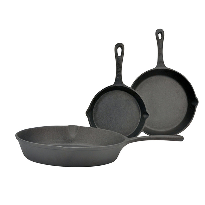 Eternal Cast Iron Non-Stick 3 Piece Frying Pan Set