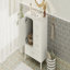 Meuble-lavabo moderne 36 po avec cadre en pin massif, 1 porte à fermeture douce et 3 tiroirs, armoire de rangement moderne-111831909-111831910
