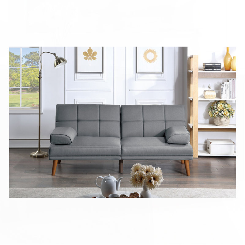 Adjustable Tufted Sofa, Gray