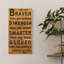 Décoration murale en bois