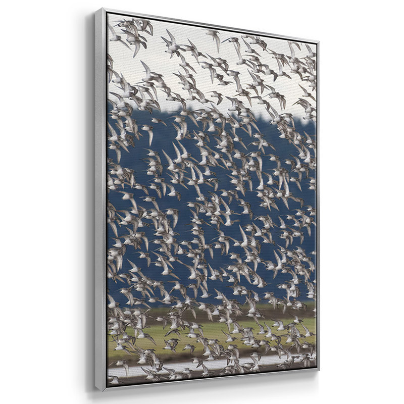 The More the Merrier - 3 pièces, reproduction sur toile, H 36 po x l 75 po x P 2 po, Argent