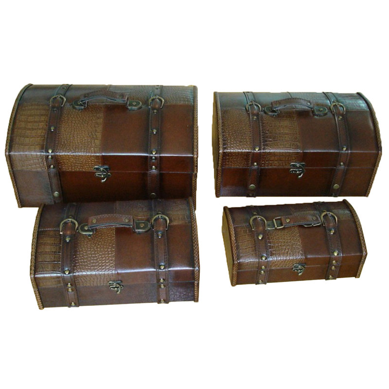 Le sergent cuir Trunk (4 pces)