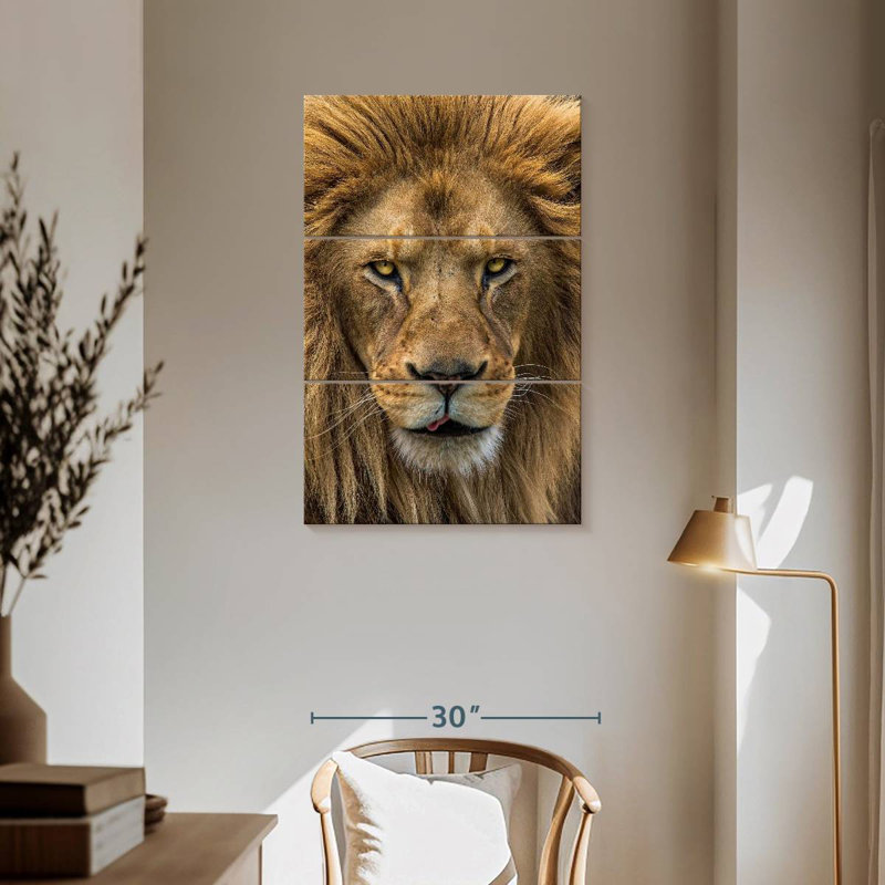 Brampt Handsome Lion Head, 57" H x 36" W