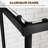 36 In. W X 72 In. H Square Double Sliding Framed Corner Shower Enclosure In Matte Black With 1/4 In. Clear Glass-123033925
