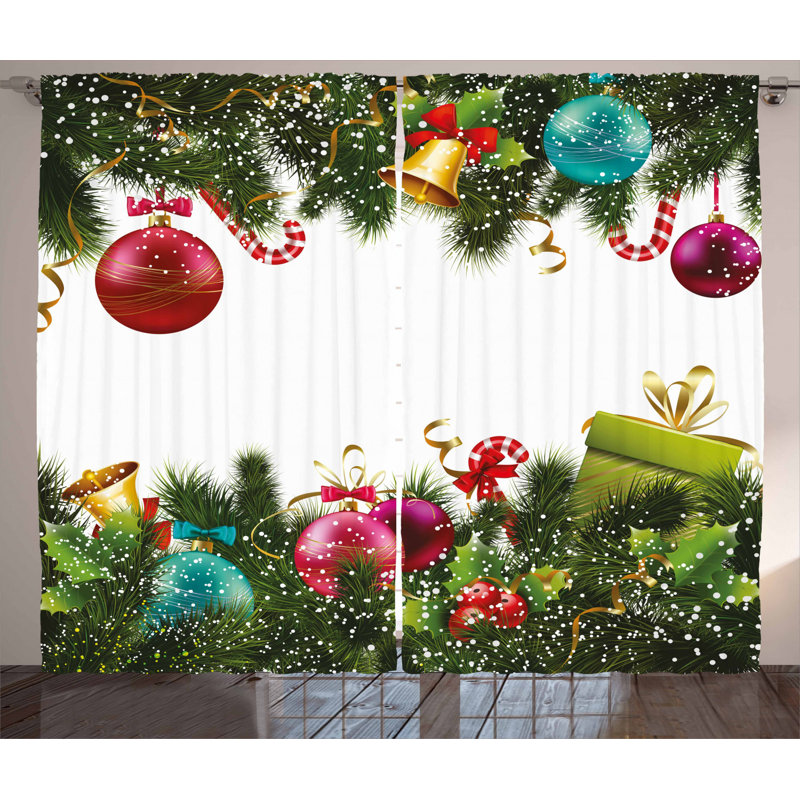 Semi-Sheer Rod Pocket Curtain Panels, 54" x 63"