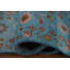 Tapis bleu All-Over Oushak 9 x 12