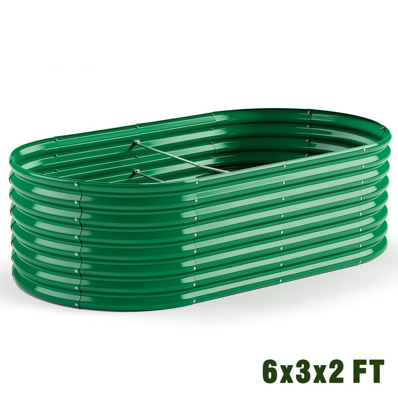 Jardinière surélevée verte 6x3x2FT, Vert