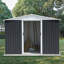 Abri de jardin avec porte coulissante-125847400