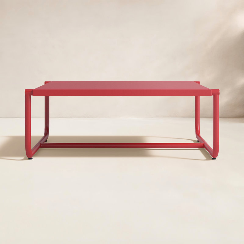 Sean 35" Patio Table, Red