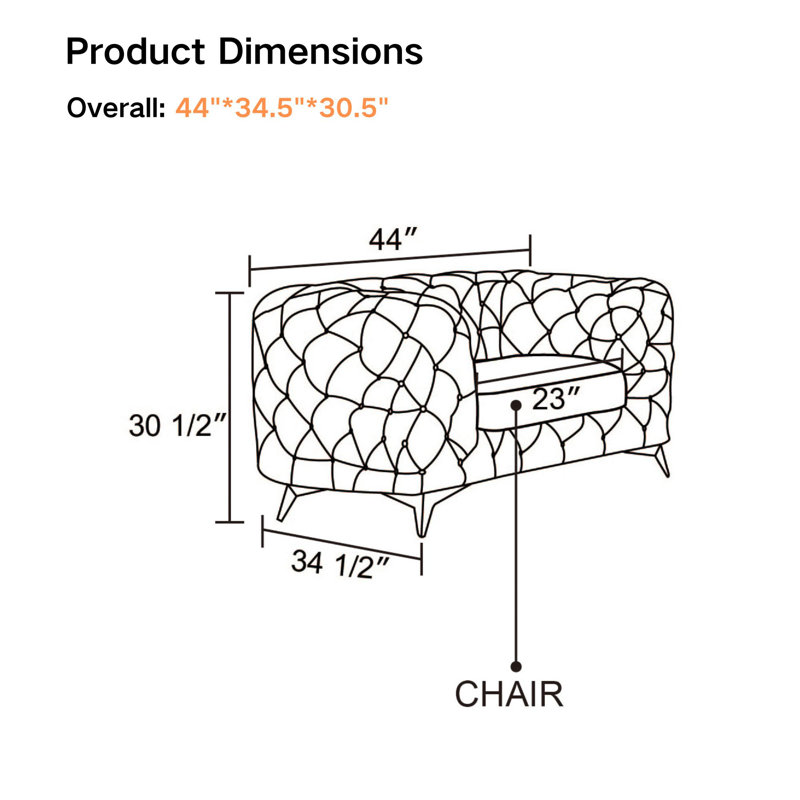 Chaise modulaire en microfibre brune