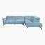 Canapé d'angle moderne et contemporain Dann 111,5 po - Sofa d'angle réversible en cuir avec méridienne confortable et design flexible.-713463831-729695459