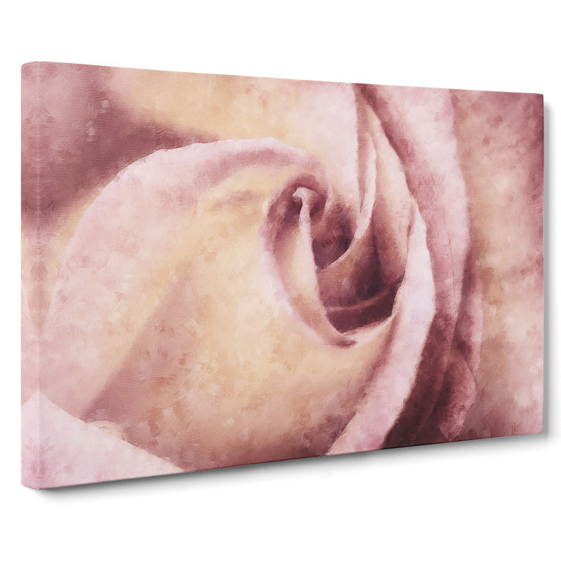 Pink Rose Flower Vol.6 - Wrapped Canvas, 35cm H x 50cm W x 3cm D