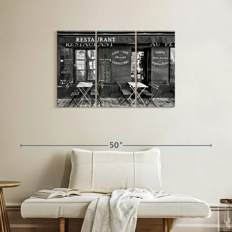 Café Sirci Montmartre, H 24 po x l 38 po