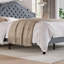 Tête de lit plateforme capitonnée en velours Antonious avec hauteur ajustable à 3 niveaux, sans sommier, rangement sous le lit, très grand lit, gris-1333138315-1296726354