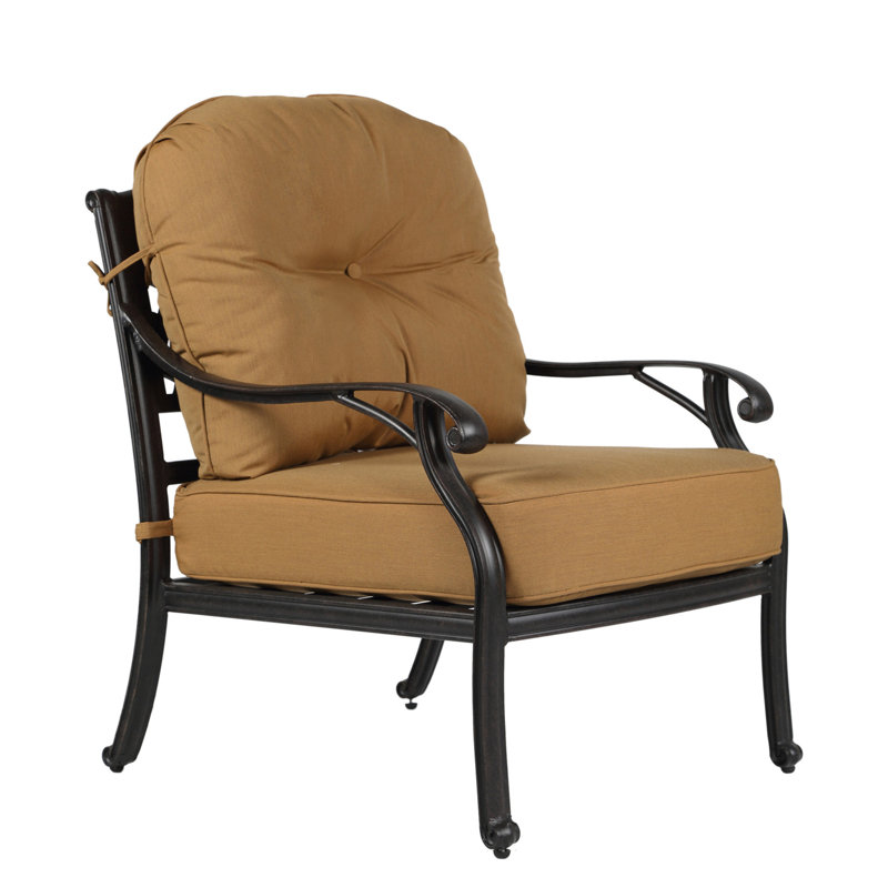 Chaise de patio avec coussins Adrijan