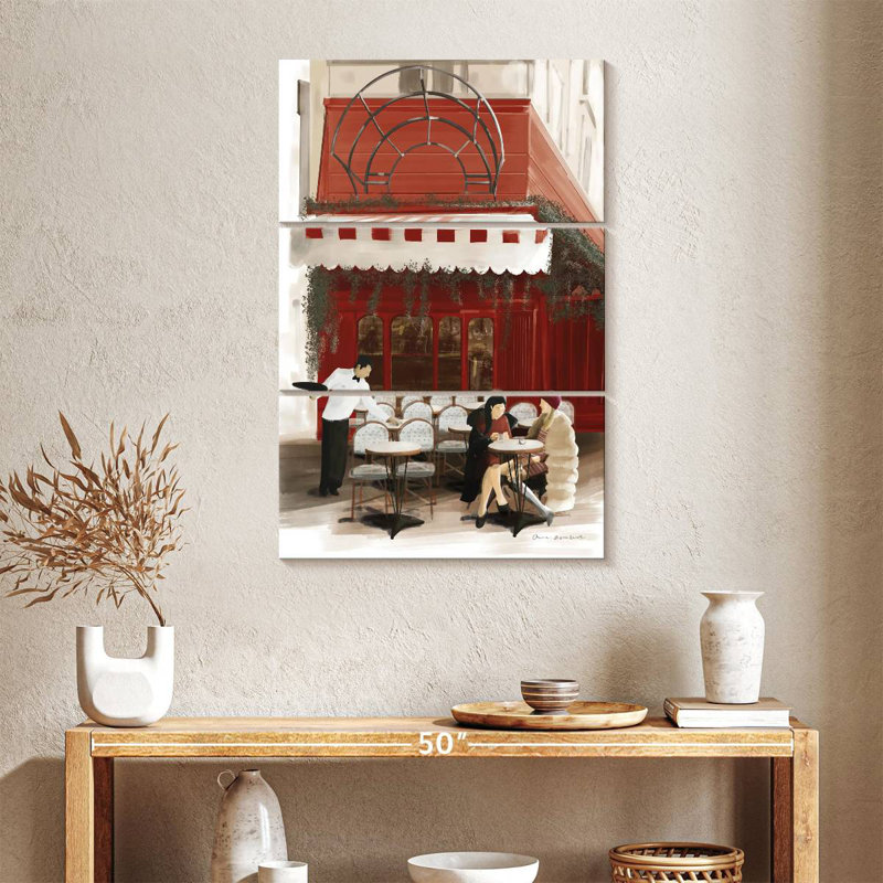 Lilie Paris Bistro Red, 38" H x 24" W