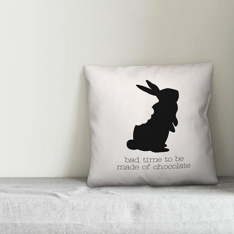 Housse de coussin chocolat, 16 po x 1 po
