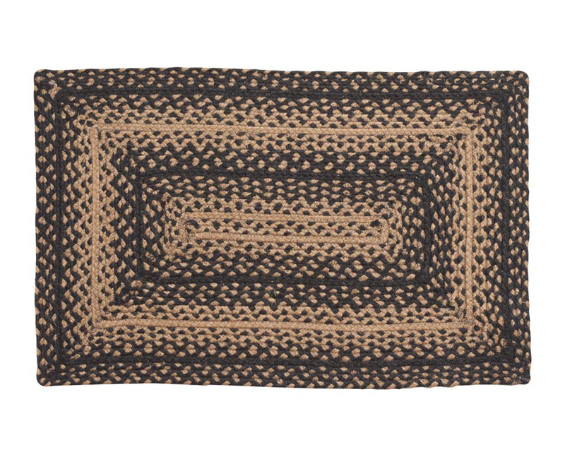 Ebony Geometric Indoor Rug, Rectangle 5' x 8'