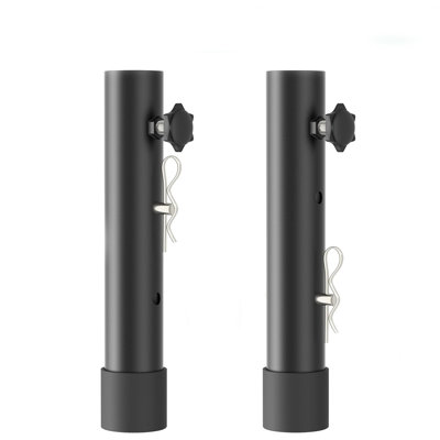 Heavy Duty Steel Folding Table Leg Risers Electrophoresis Coated Height Extension Attachments for Straight & Bent Foldable Table Legs
