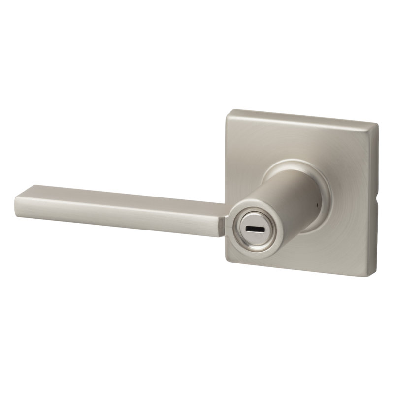 Levier d'intimité carré Mesa, plat , Nickel satiné