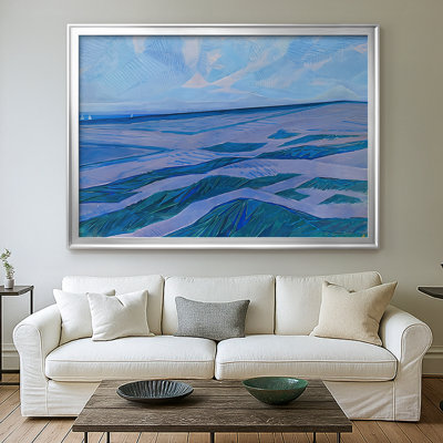 Sea after Sunset (View from the Dunes, Domburg)-Piet Mondrian-Framed Gallery Wrapped Canvas-1909