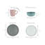 16 Piece Bone China Dinnerware Set, Service for 4