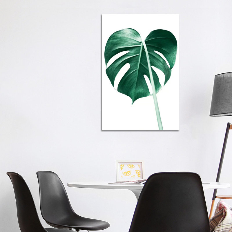 Monstera Leaf by Sisi & Seb - Gallery-Wrapped Canvas Giclée on Canvas, 101.6 cm H x 66.04 cm W x 1.91 cm D, Canvas