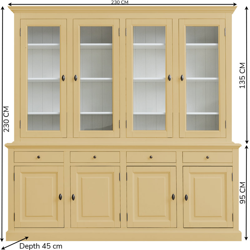 Babak Display Cabinet, Beige