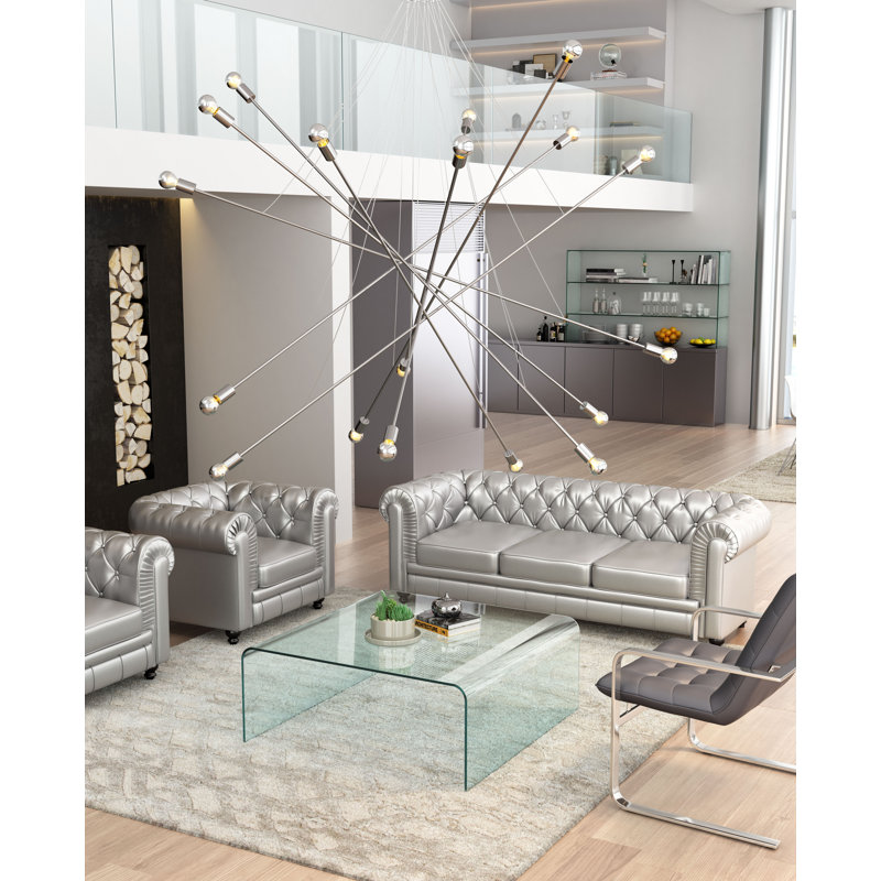 Belief 18 - Light Dimmable Sputnik Modern Linear Chandelier