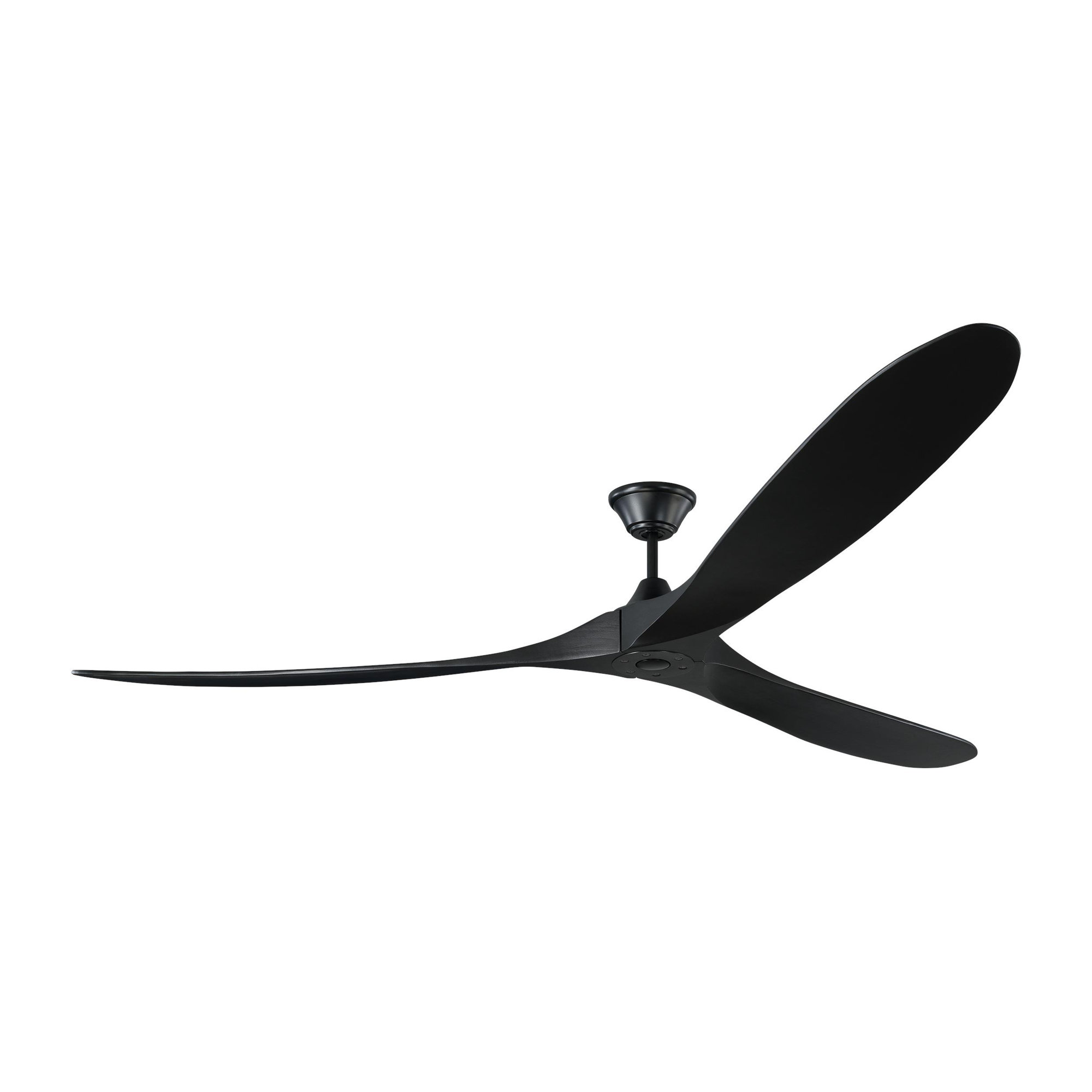 Obsidian 3 Blade Ceiling Fan, 88 inches, Matte Black