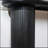 Modern Black Fluted Console Table, 56/