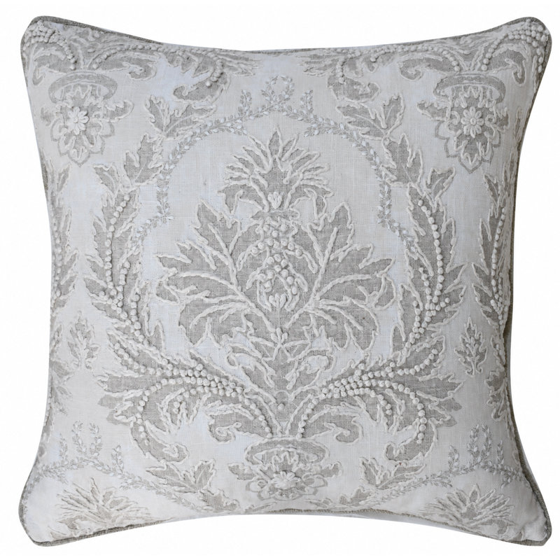 Housse de coussin décoratif 100% coton brodée à la main Victoria