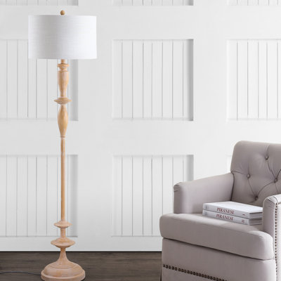 Bloomfield 63.5'' Wood Finish Traditional Floor Lamp