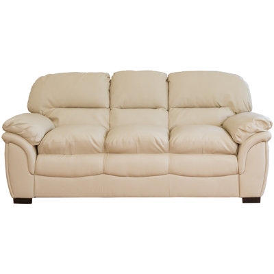 Sarno 3 Seater Faux Leather Sofa