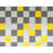Gris / damier jaune