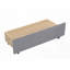 Lit de jour simple rembourré avec dossier ergonomique 2 tiroirs, gris (aucun sommier requis, fabrication robuste)-443948888