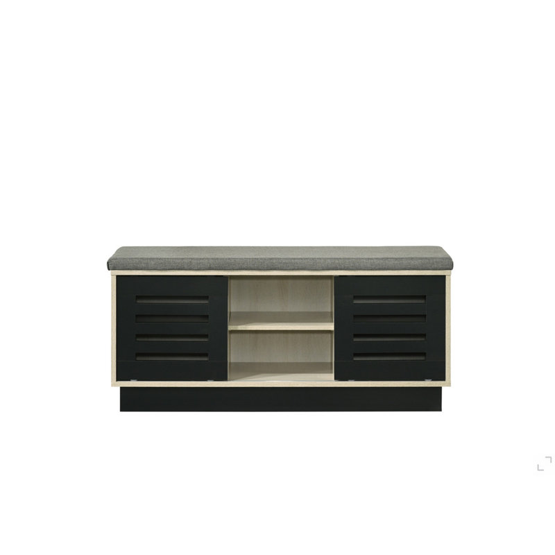 Armoire à chaussures avec portes coulissantes l 38,5 po en chêne