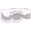 62cm Wide Patio Sofa with Cushions