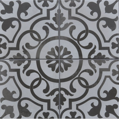 Savannah York 8" x 8" Patterned Wall & Floor Tile