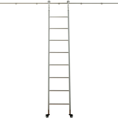 8 - Step Stainless Steel Folding Step Ladder
