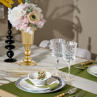 Metal Vase, Elegant Decorative Vase