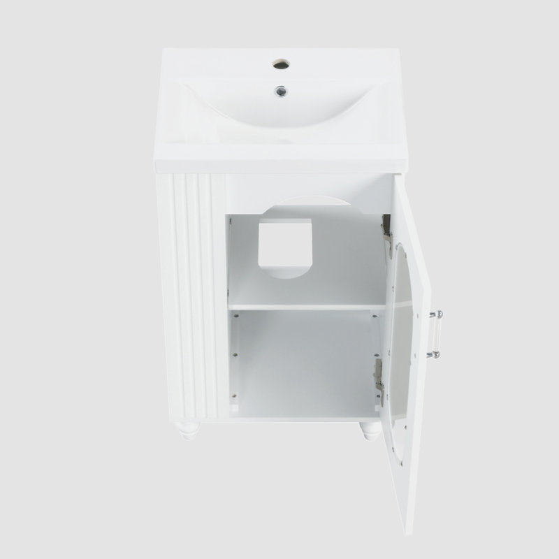 Meuble-lavabo simple 20 po avec plateau en céramique Donene