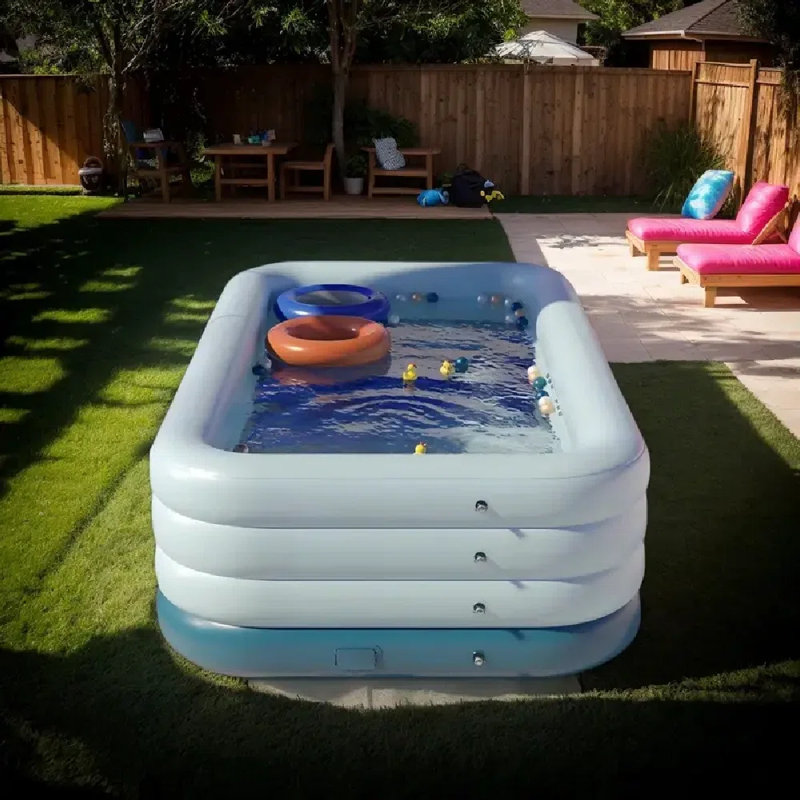 Petite piscine gonflable à la maison pour piscine extérieure de 83 pouces à une touche, facile et rapide à utiliser pour les fêtes d'été dans la cour